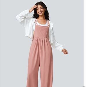 HALARA Rose Tan waffle Jumpsuit